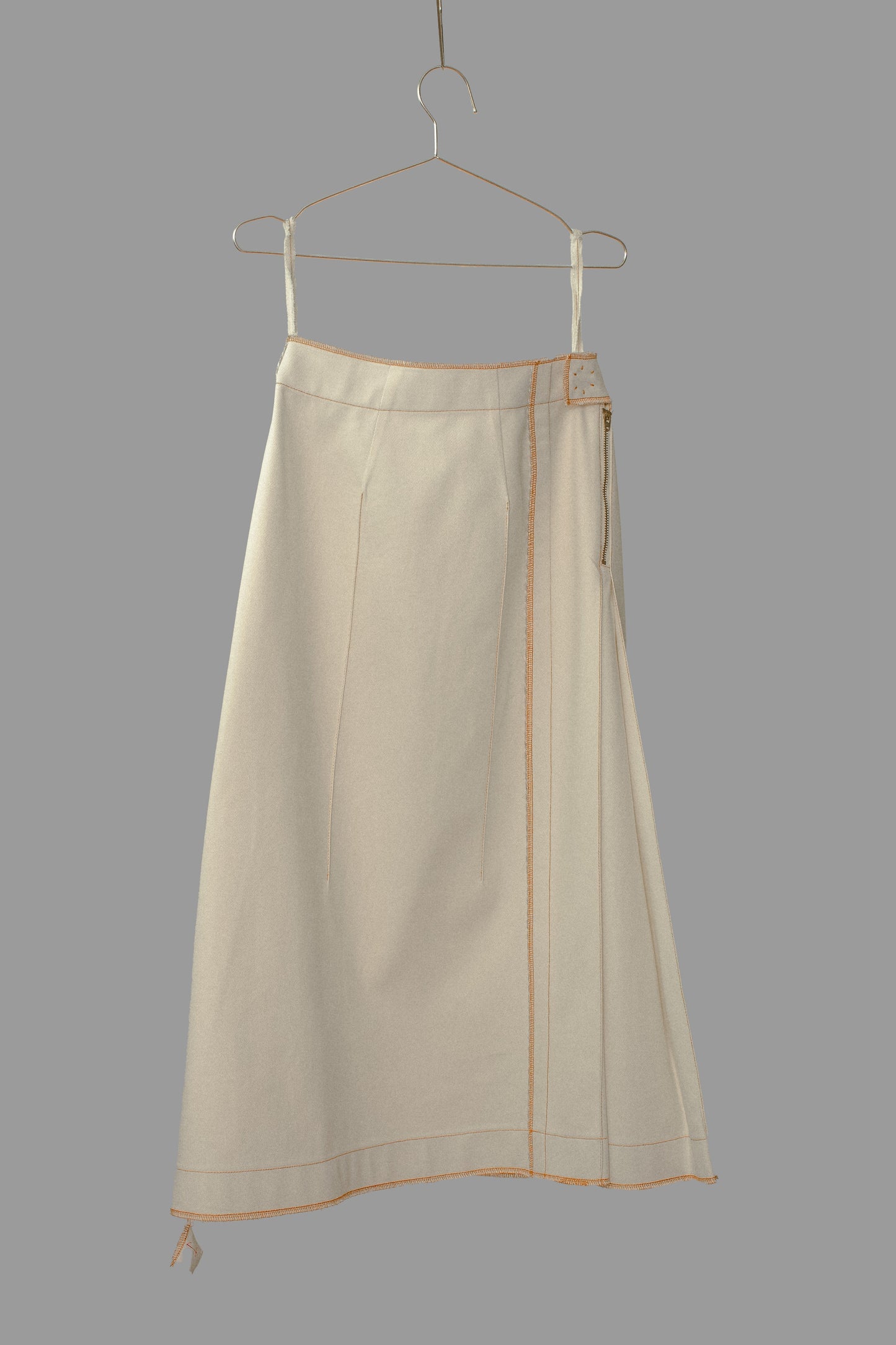 Galang Skirt in Cream Canvas