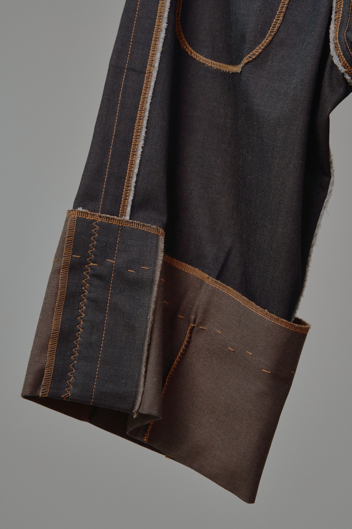 Liya Carpenter Jeans in Choco Denim