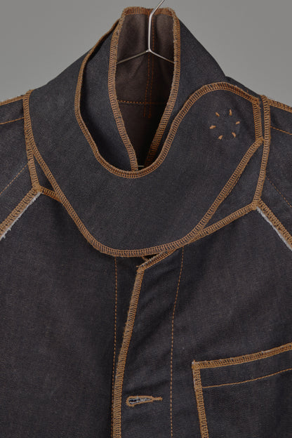 Jan Shell Jacket in Choco Denim